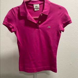 Lacoste Fuchsia Polo Shirt